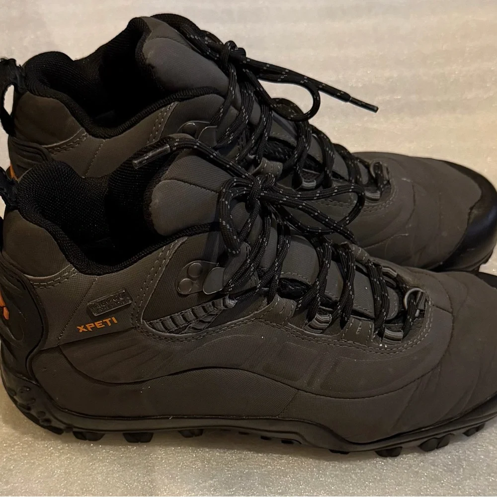 Men's XPETI Black All-Terrain Hiking Boots Waterproof.